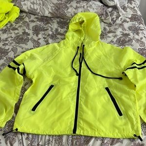Better Be neon yellow windbreaker